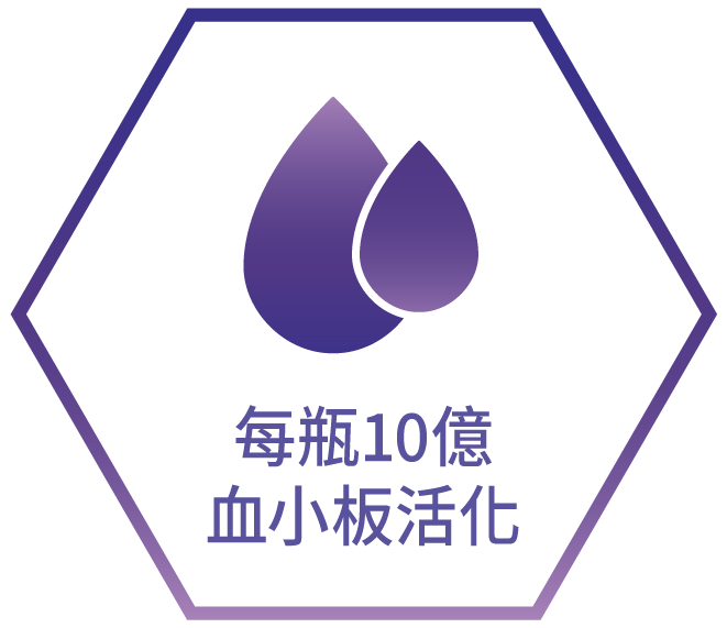 每瓶10億血小板活化